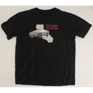 Tesla Owners California Takeover Shirt Size M